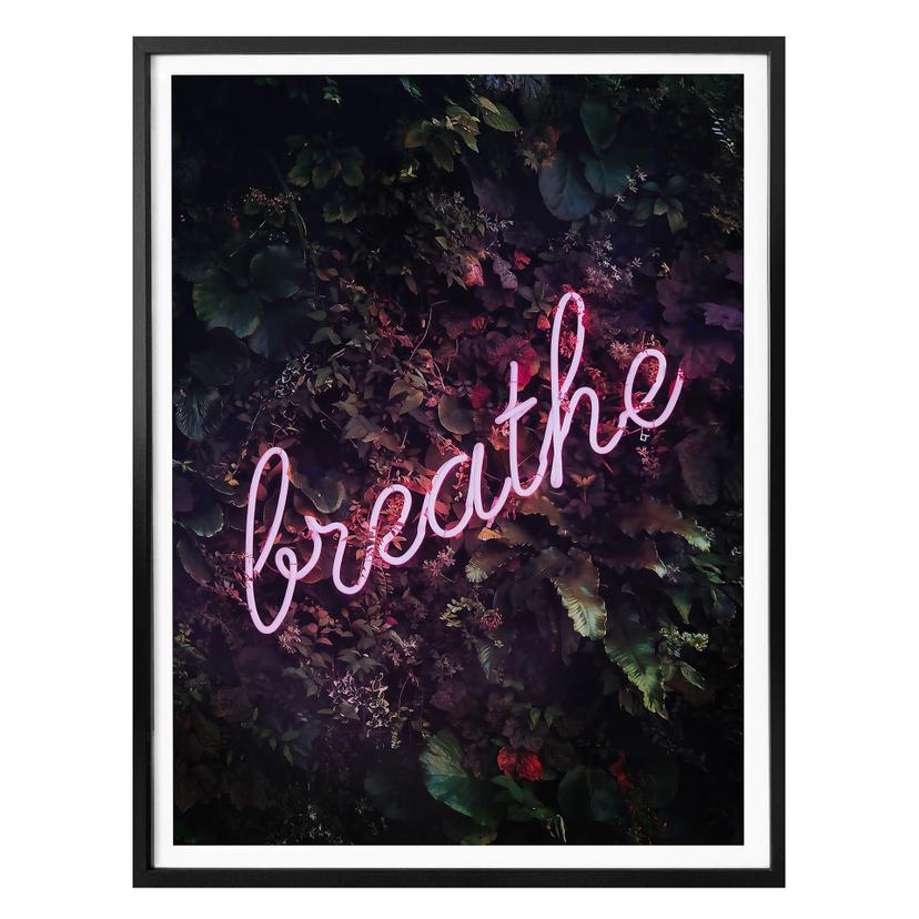 Póster Sisi & Seb - letrero de neón: Respira