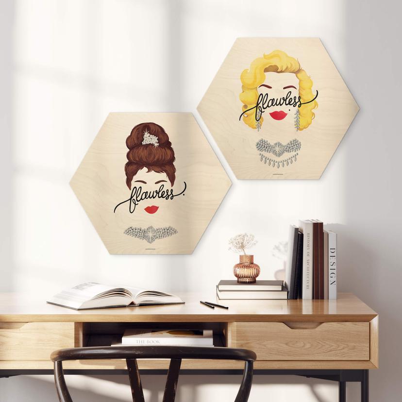 Esagono in legno Tohmé - Flawless Marilyn