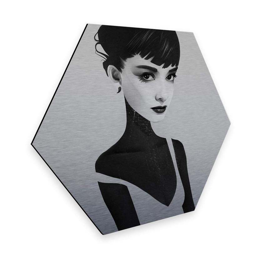 Hexagon - Alu-Dibond-Sølveffekt - Ireland - Oh Audrey