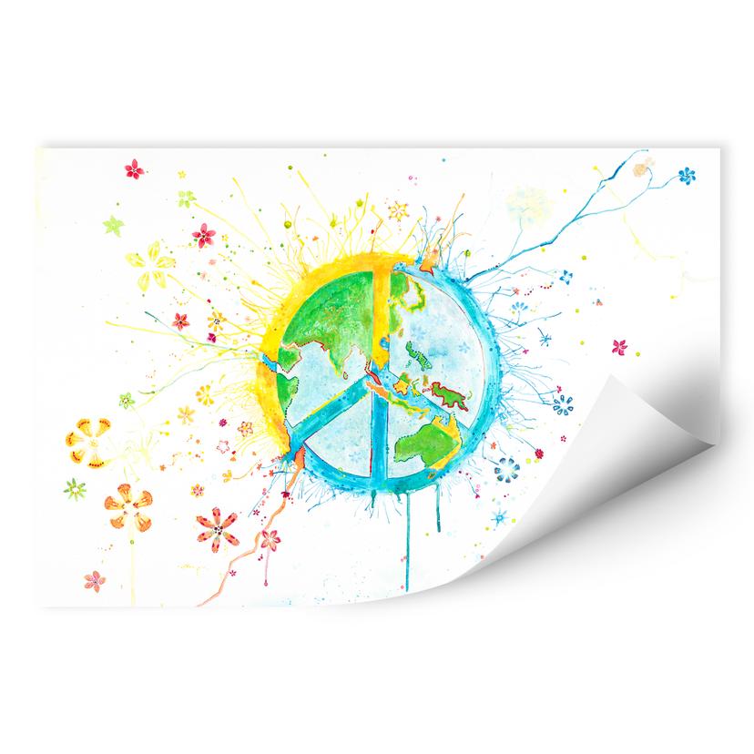 Zelfklevende Poster - Buttafly - Peace