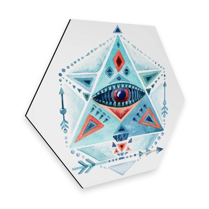 Hexagon - Alu-Dibond - Kvilis - Blue Prism