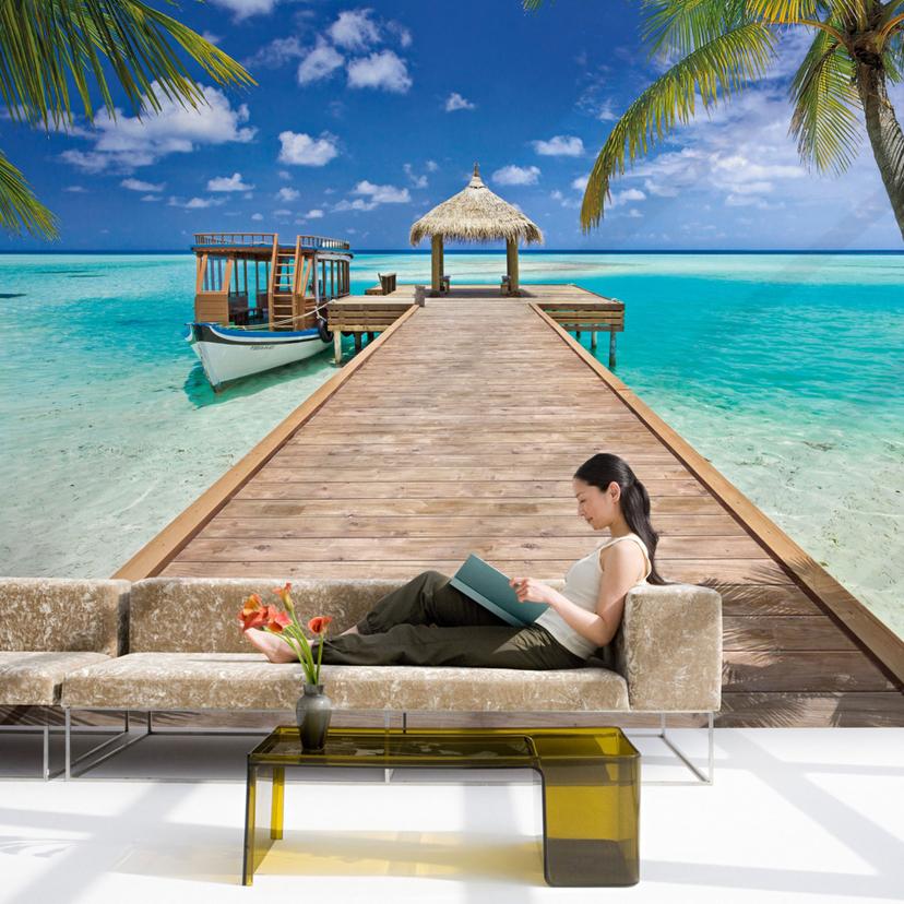 Fotobehang Papierbehang Beach Resort