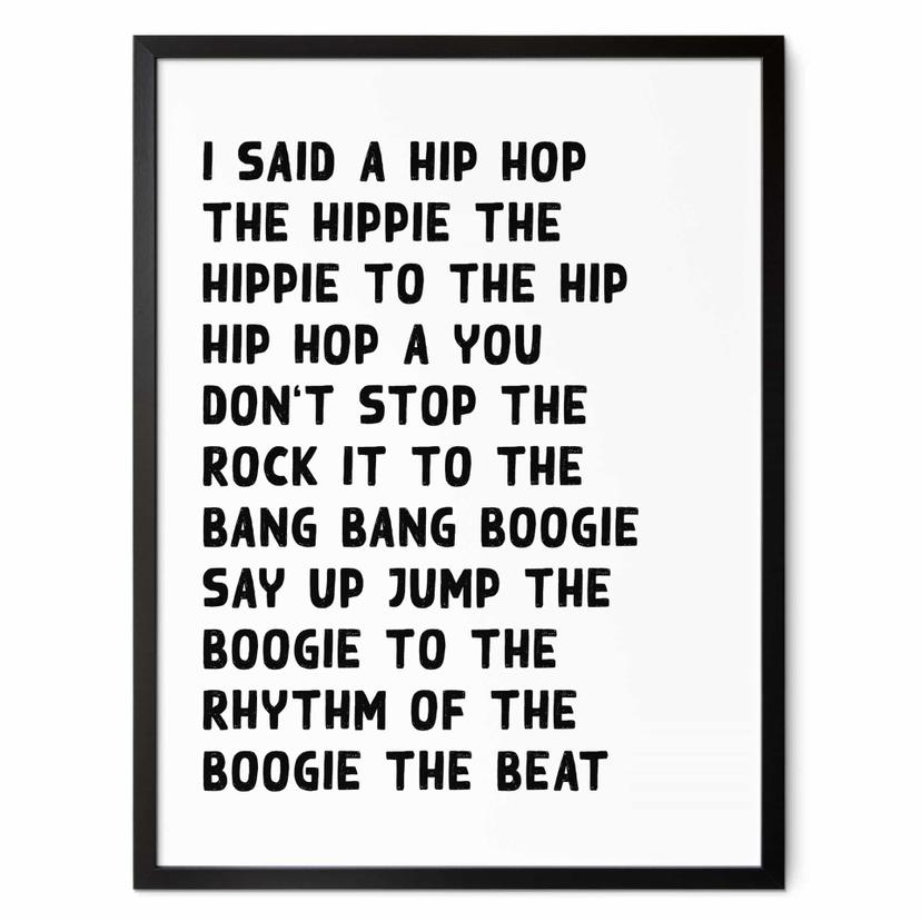 Poster I said a hip hop