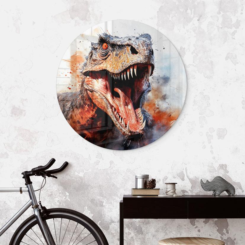 T-Rex in vetro: il volto selvaggio della preistoria - Jaszke - Round