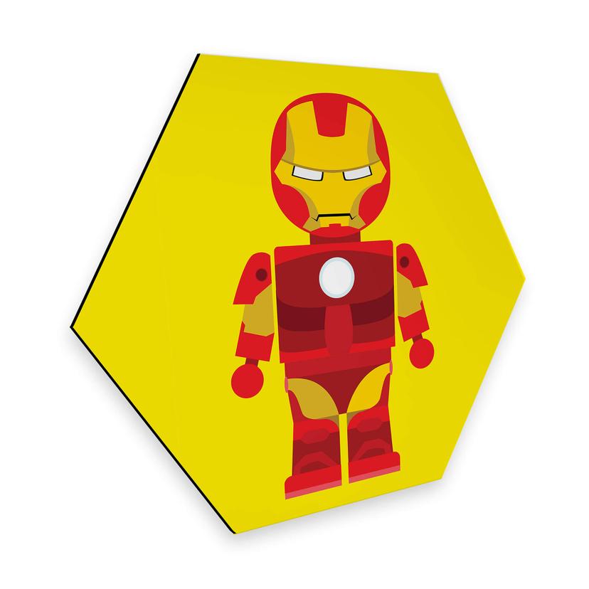 Hexagon - Alu-Dibond - Gomes - iron Man legetøj