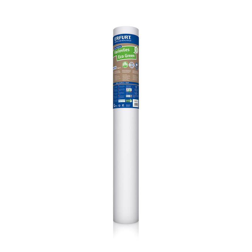 Erfurt Økologisk glat fleecetapet Eco Green 20x0,75m