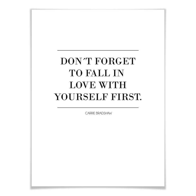 Poster - Don´t forget to fall in love