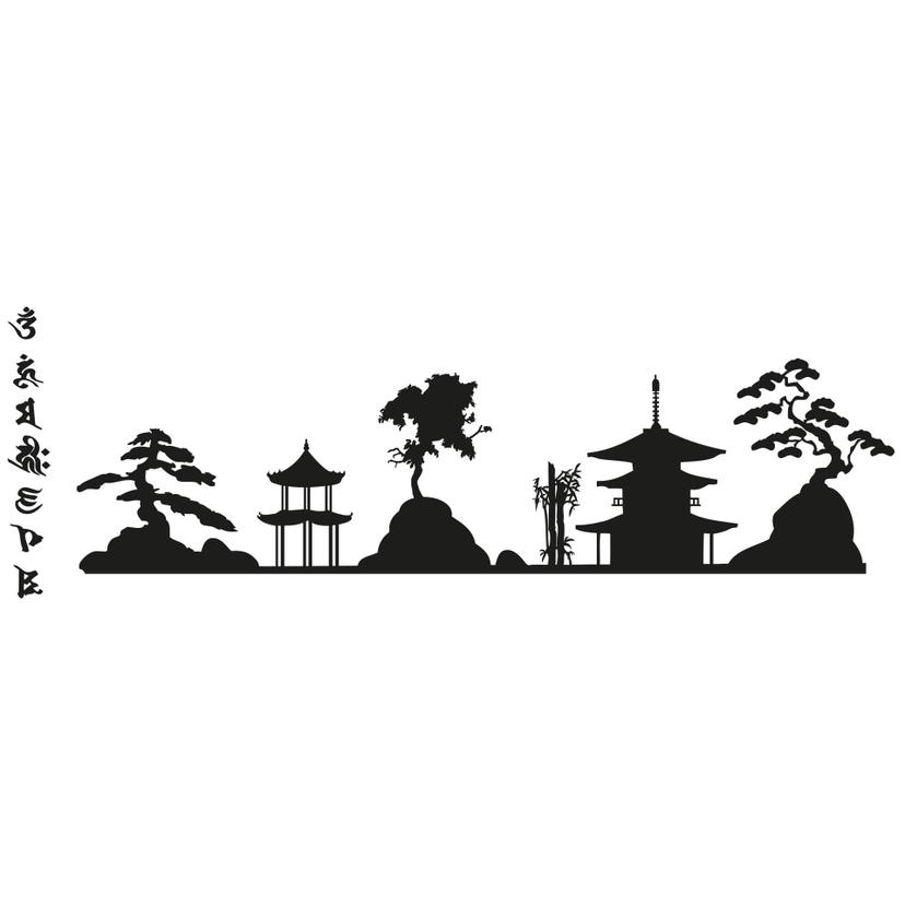 Sticker mural - Asia skyline