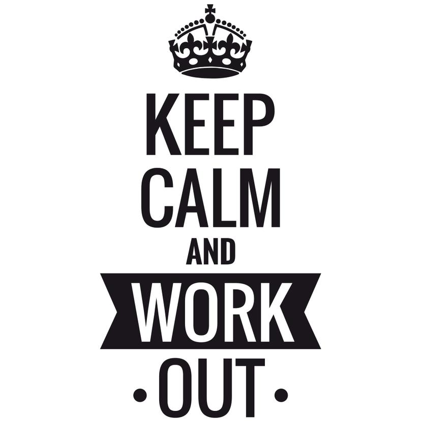Adesivo  - Keep calm and work out