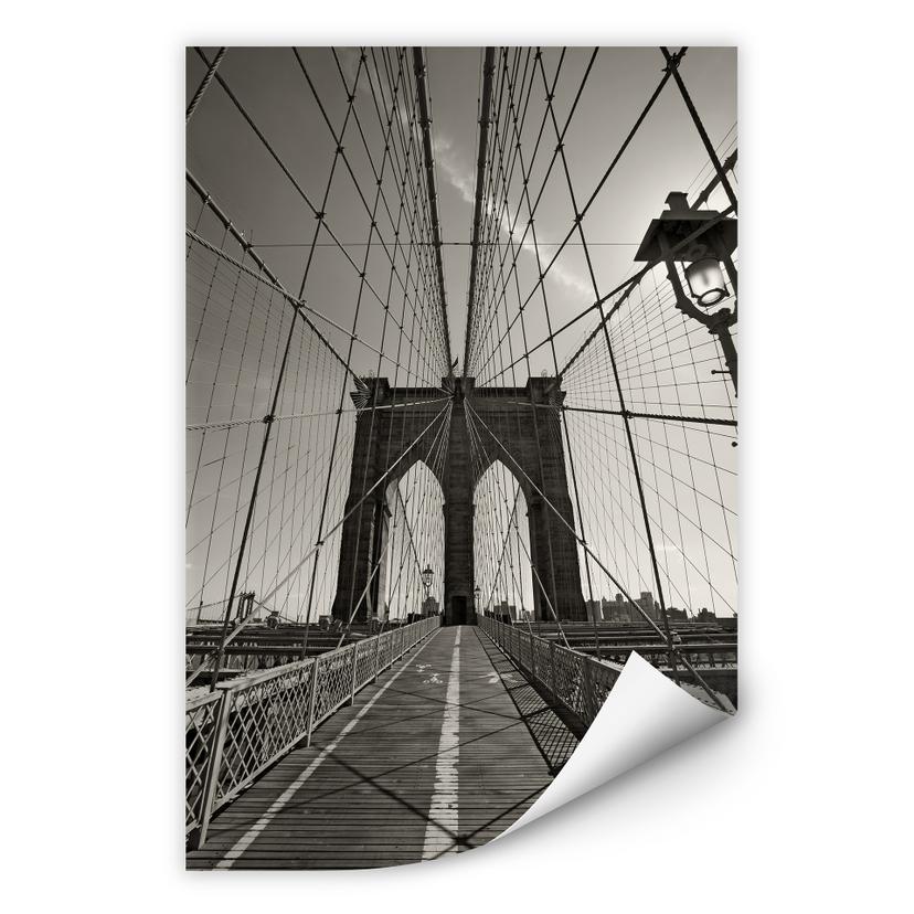 Zelfklevende Poster Brooklyn Bridge