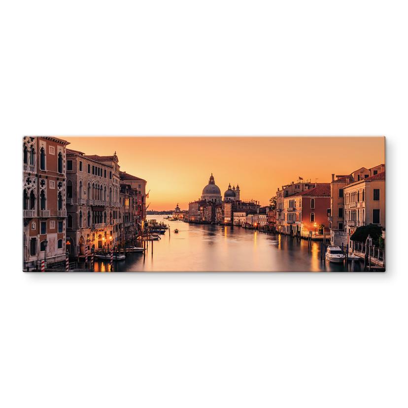 Glasbillede - Solnedgang i Venedig - Zhang