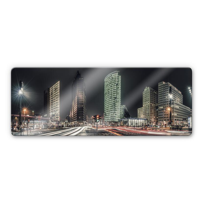 Stampa su vetro Berlino - Potsdamer Platz - panoramica