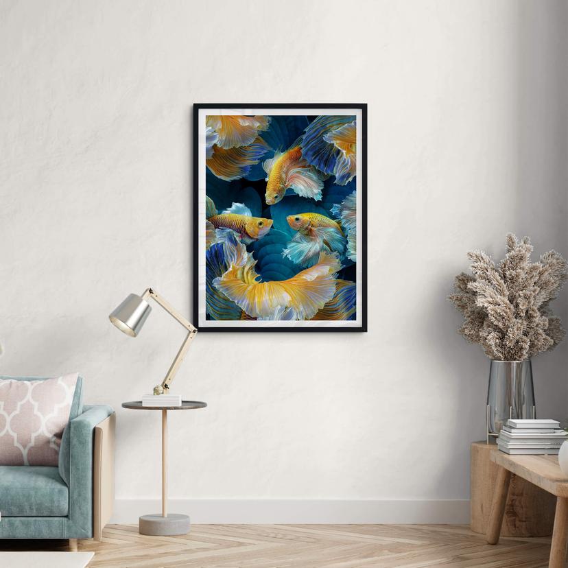 Poster Egger - Färgglad fisk