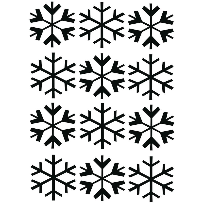 Decoro per finestra - Fiocchi di neve