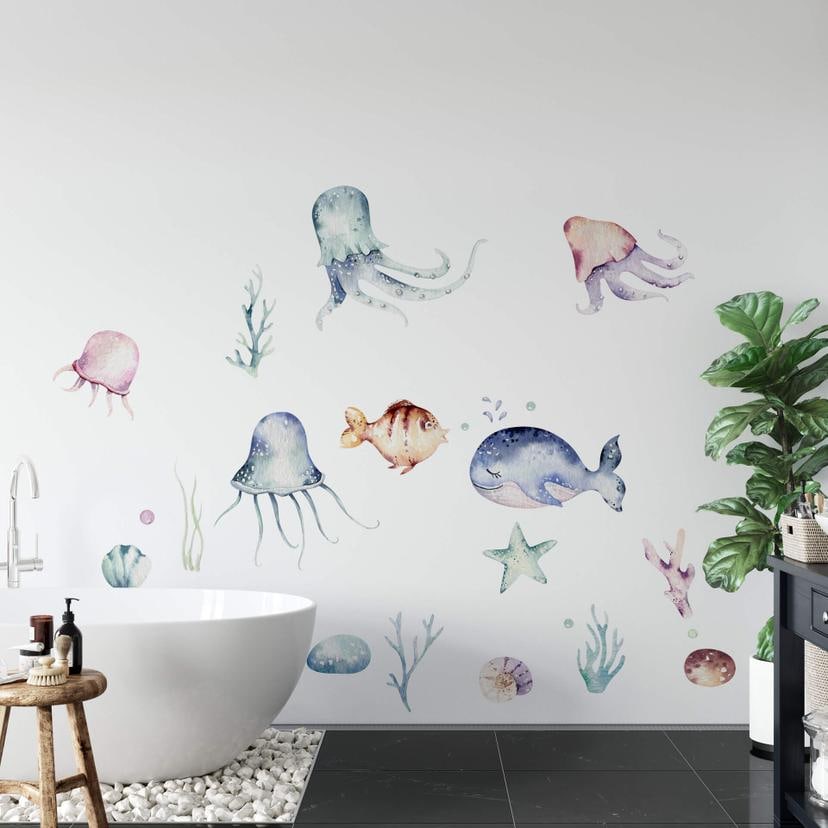 Sticker mural Kvilis - Au fond de l'océan (25-pièces)