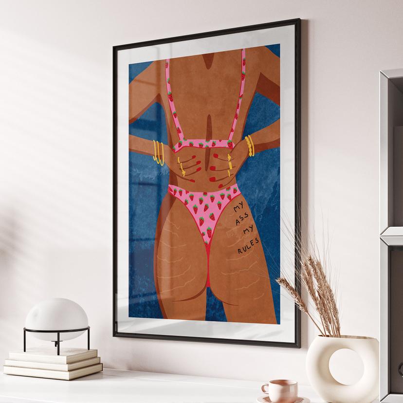 Poster Il mio culo le mie regole | Femminismo - Oltmanns