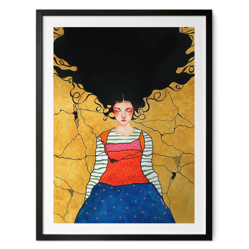 Póster Soñador en la luz dorada - Hülya