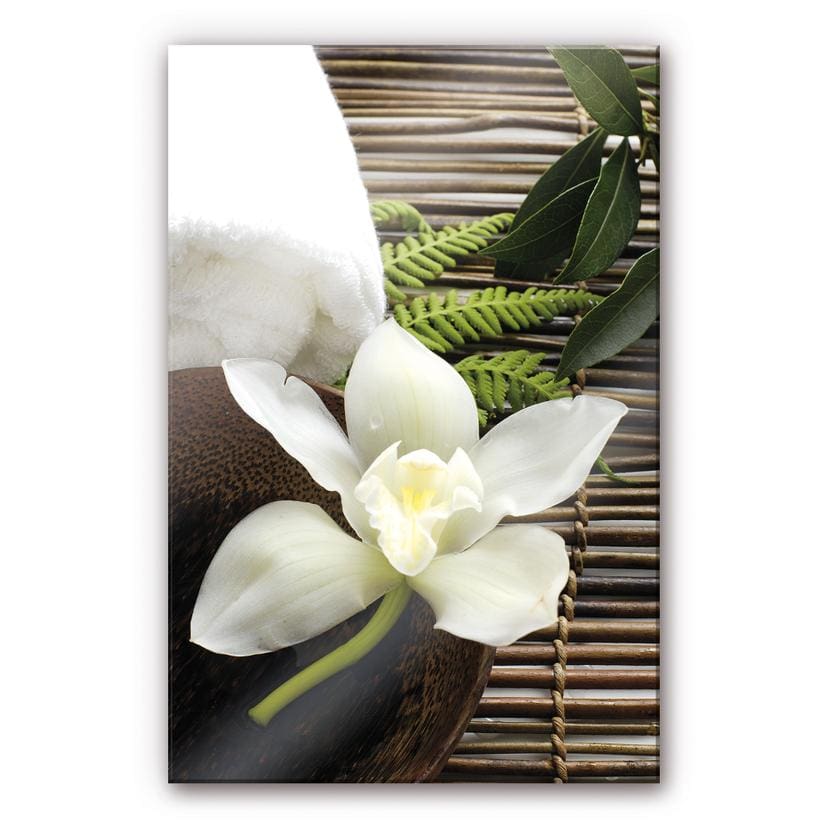 Tableau en verre acrylique - Wellness Orchidee