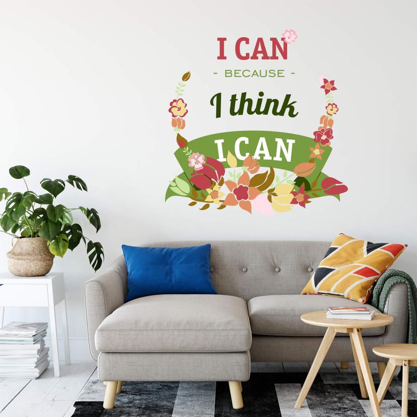 I can because I thing I can - wallsticker