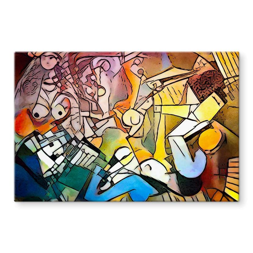 Tableau sur verre Zamart - Hommage à Picasso - Les femmes