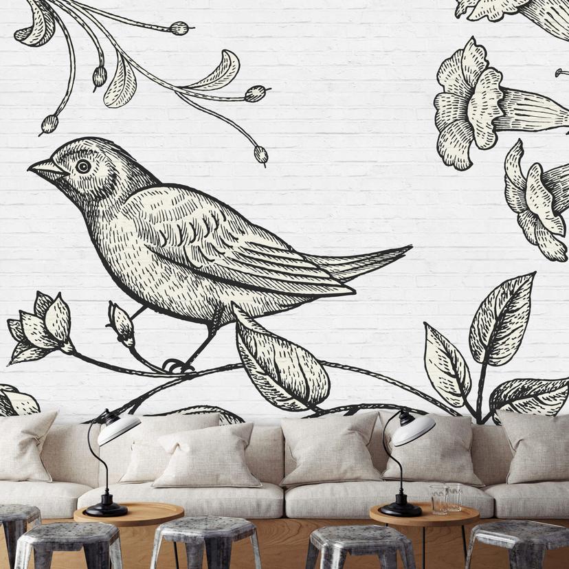 Livingwalls Fototapet Walls by Patel Birdy 3