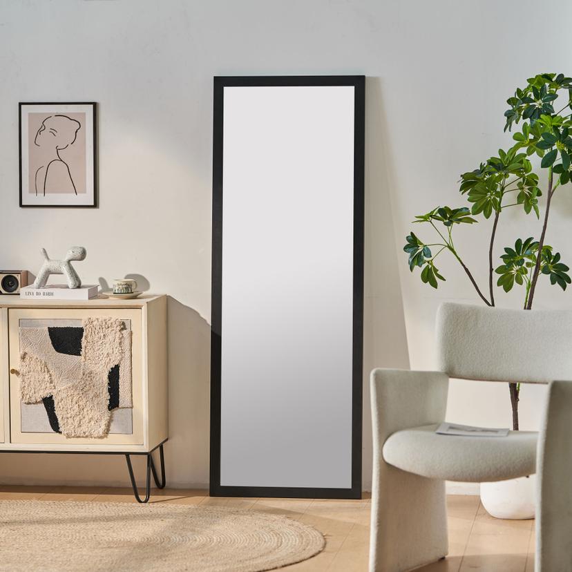 Wandspiegel schwarz schmal - Monaco - 35x120 cm