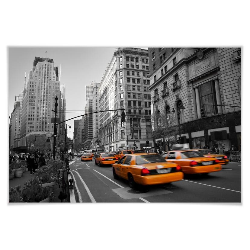 Poster - Cabs in Manhattan