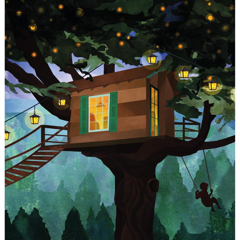 Fotomurale Goed Blauw - La casa sull'albero