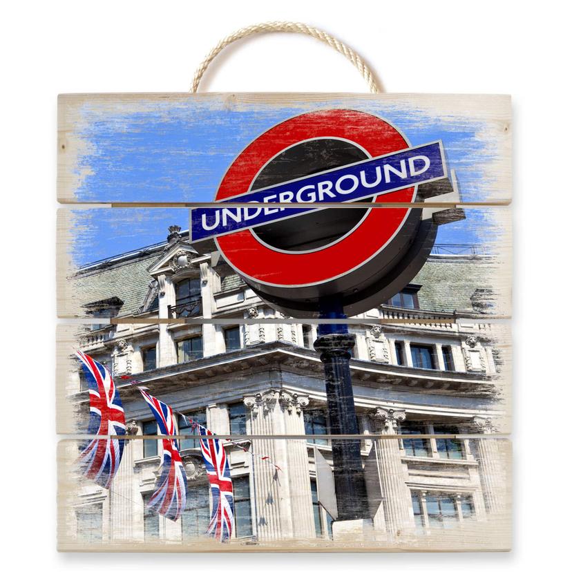 Stampa su legno - Metropolitana di Londra
