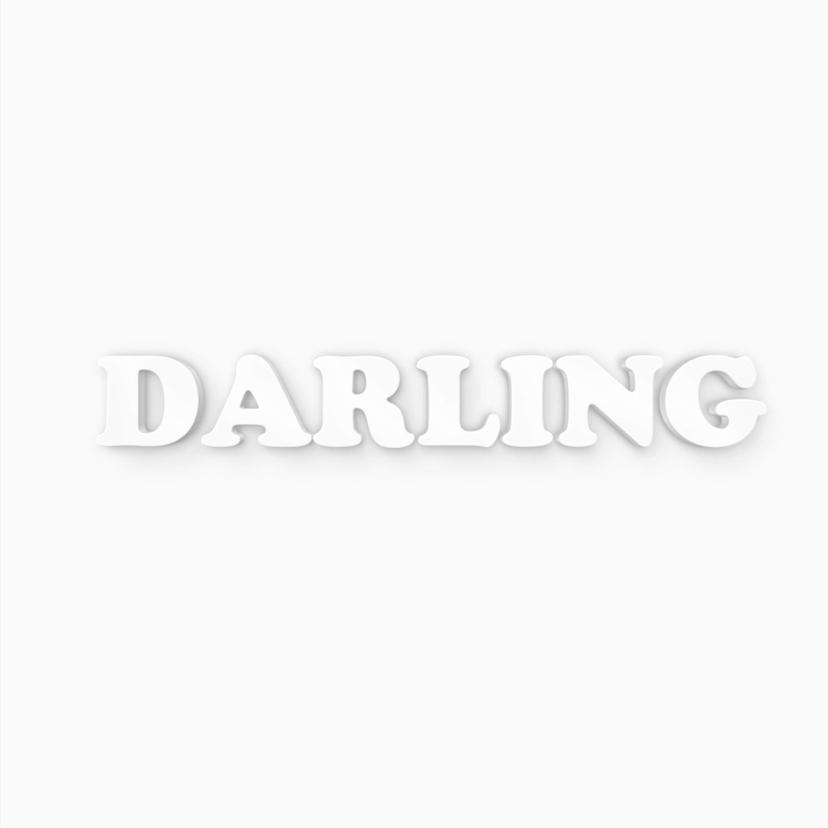 Dekorativa bokstäver 3D Darling
