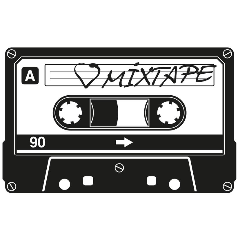 Adesivo murale - Musicassetta