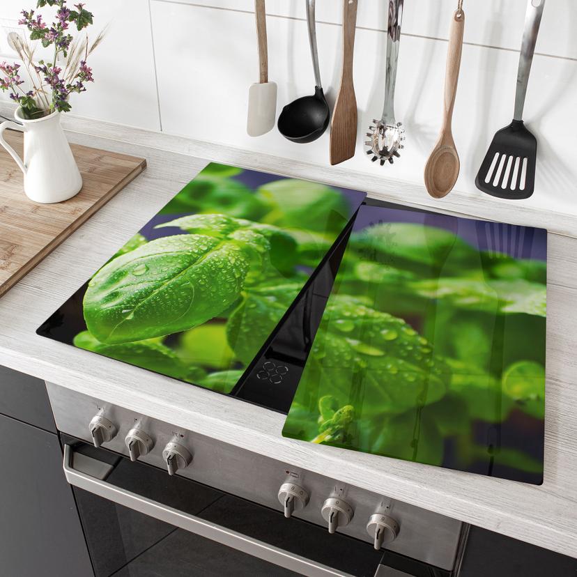 Plaque de recouvrement pour cuisinière Basilic frais
