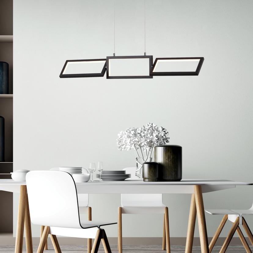 Pendelleuchte Mats, schwarz, 120 x 80,5 cm, Pendellampe