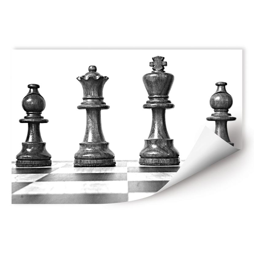 Poster autocollant - W - Échiquier
