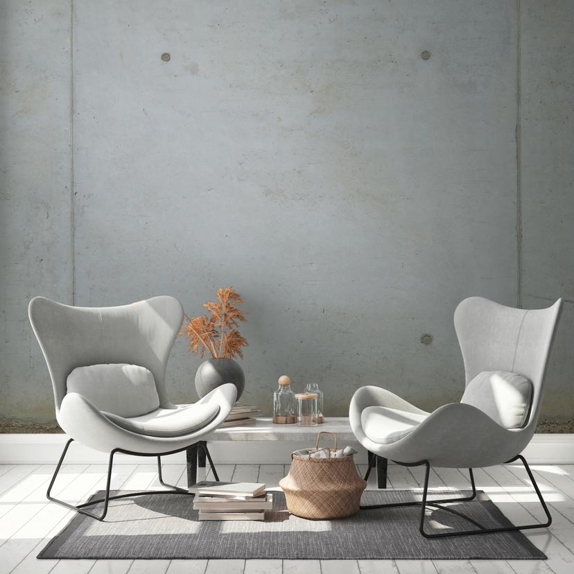 tapet beton optik grå beige - non-woven tapet beton & mursten Livingwalls - mat og glat