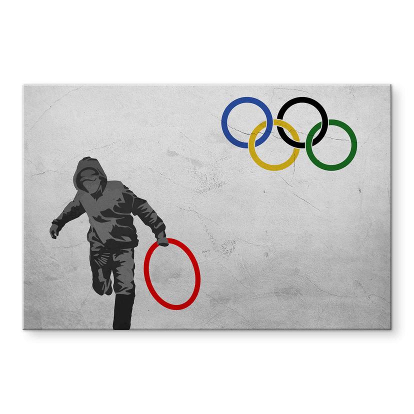 Akrylbillede Banksy - Olympiske Lege