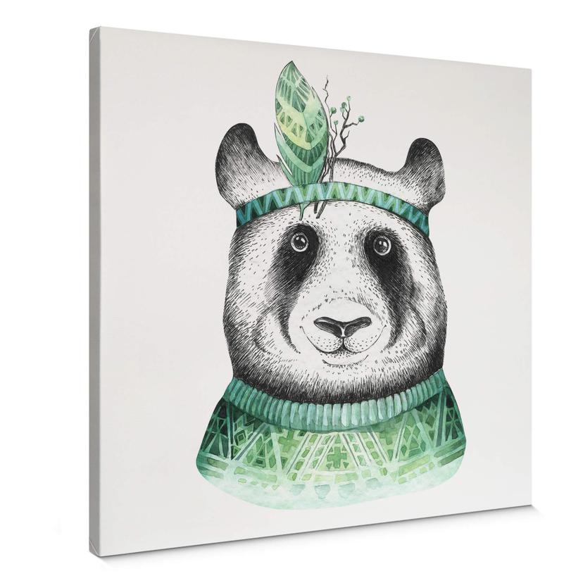 Canvas Kvilis - Panda hippie