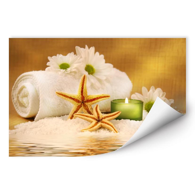 Poster autocollant - W - Candle Snow