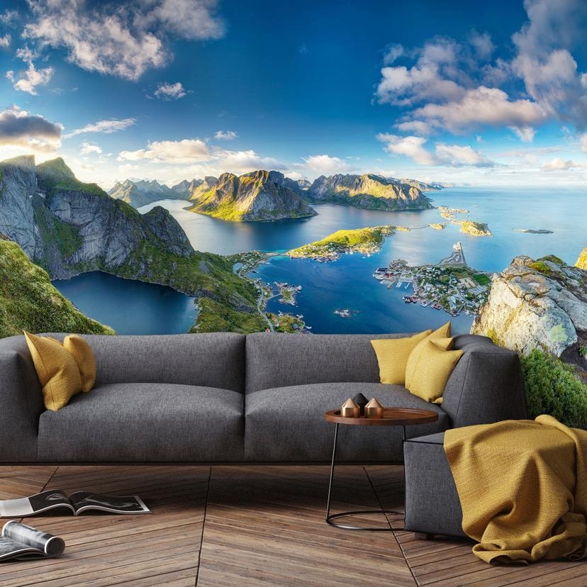 Fotomural Roemmelt - Vista desde el Reinebringen