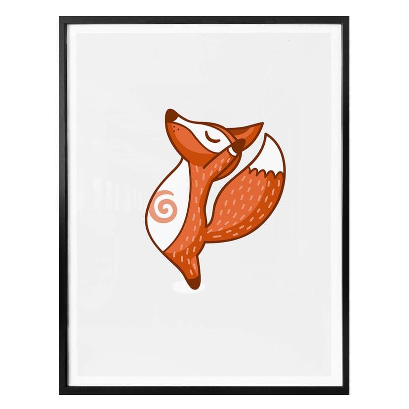 Affiche - Yoga-renard 05
