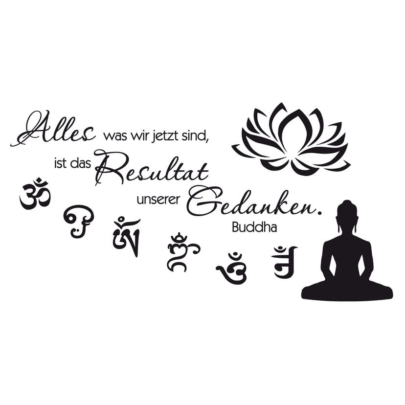 Wandtattoo Buddha - Alles was wir jetzt sind... 1