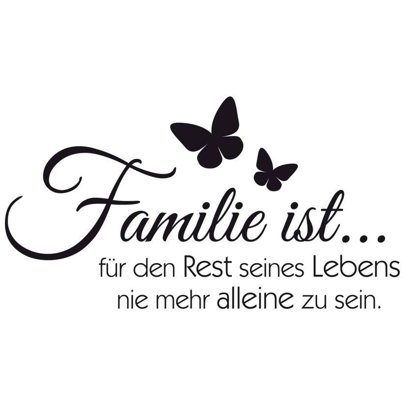 Wandtattoo Familie ist...