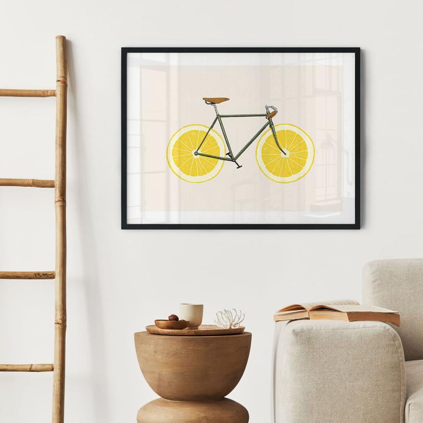 Póster bicicleta con limones - Bodart