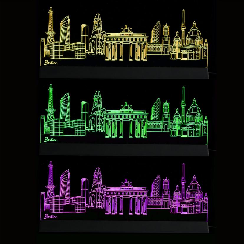 Decorazione LED Skyline Berlino