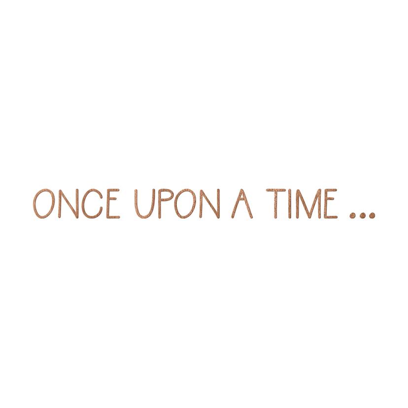 Houten Wanddecoratie Mahoniefineer Once upon a Time