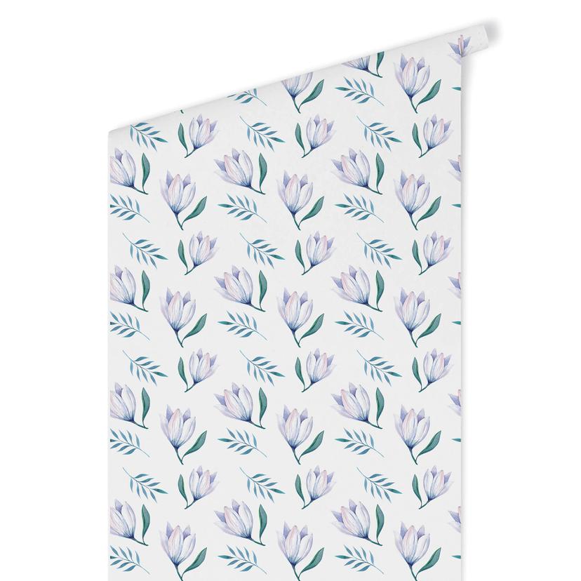 Carta da parati a motivi Kvilis - Magnolia