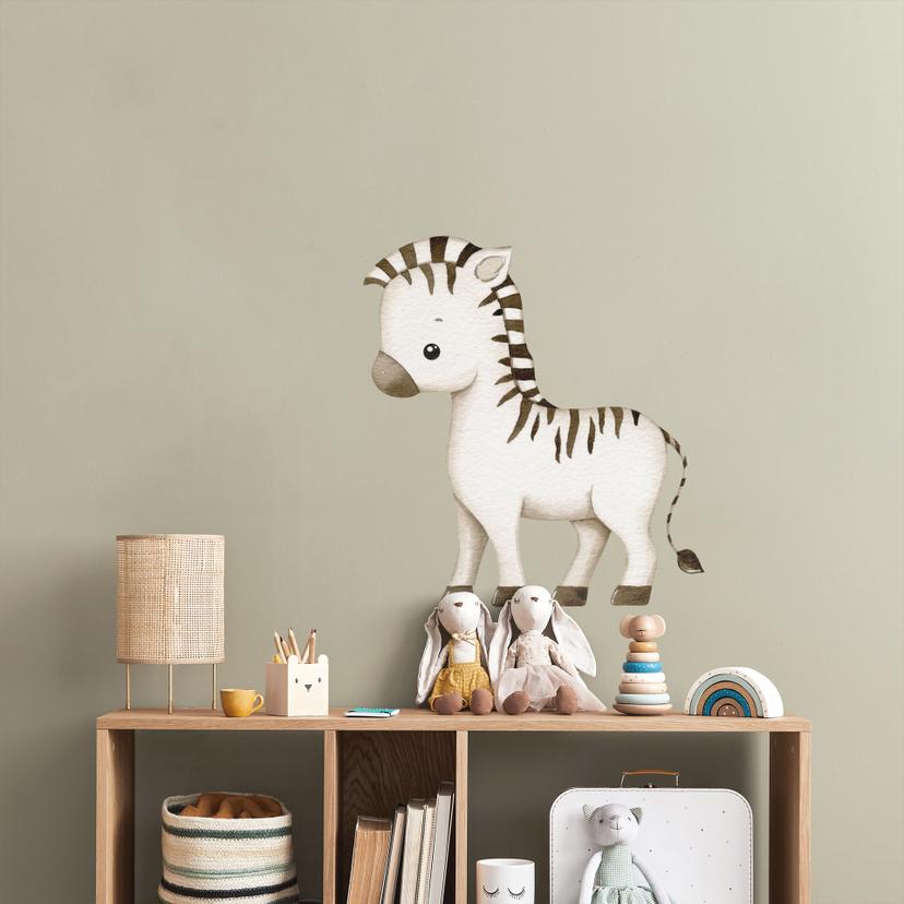 Lille zebra Wallsticker
