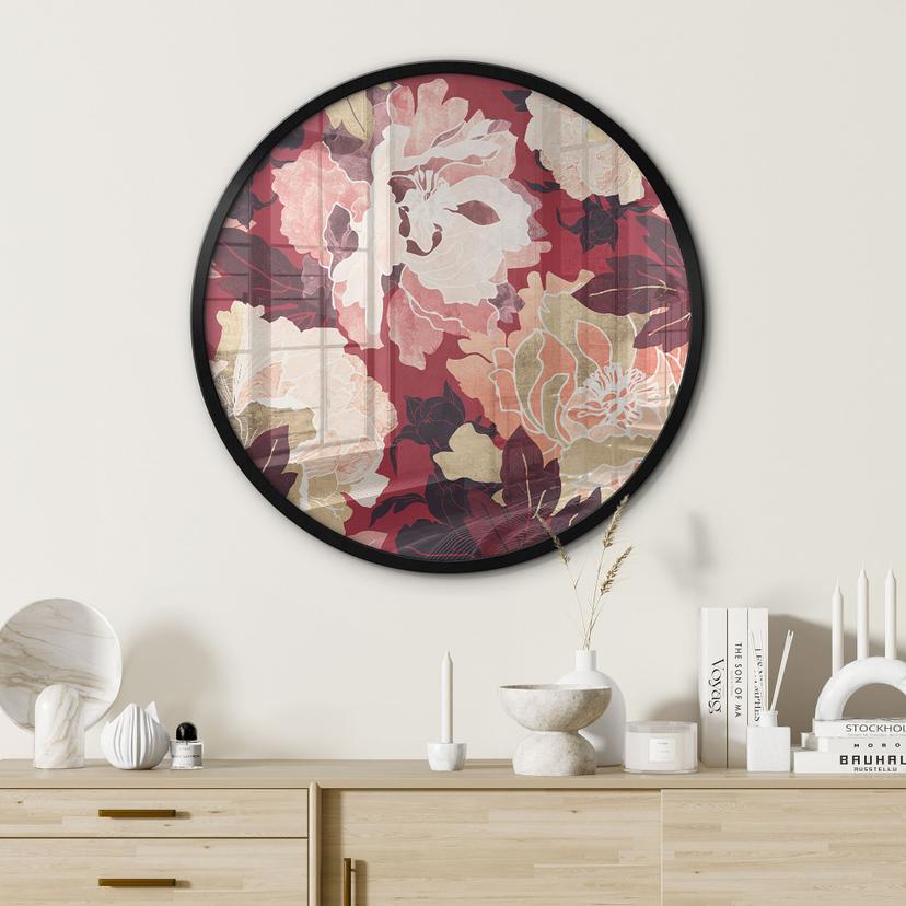 Poster Peonie con fiori grandi - SpaceFrog Designs
