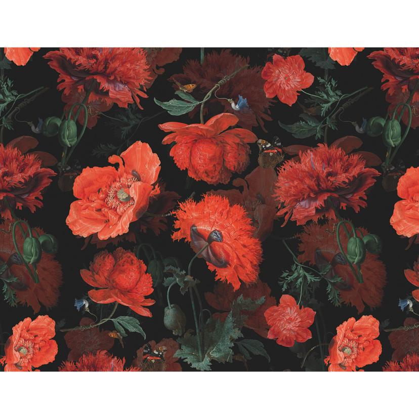 Fotomural UN Designs - Flores rojas