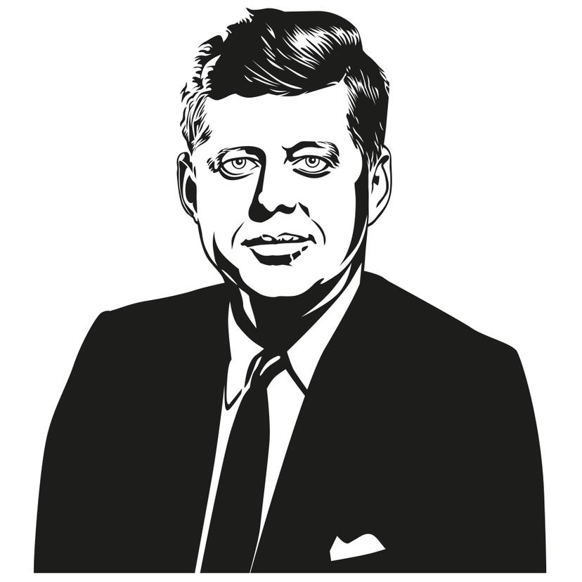Wandtattoo John F. Kennedy